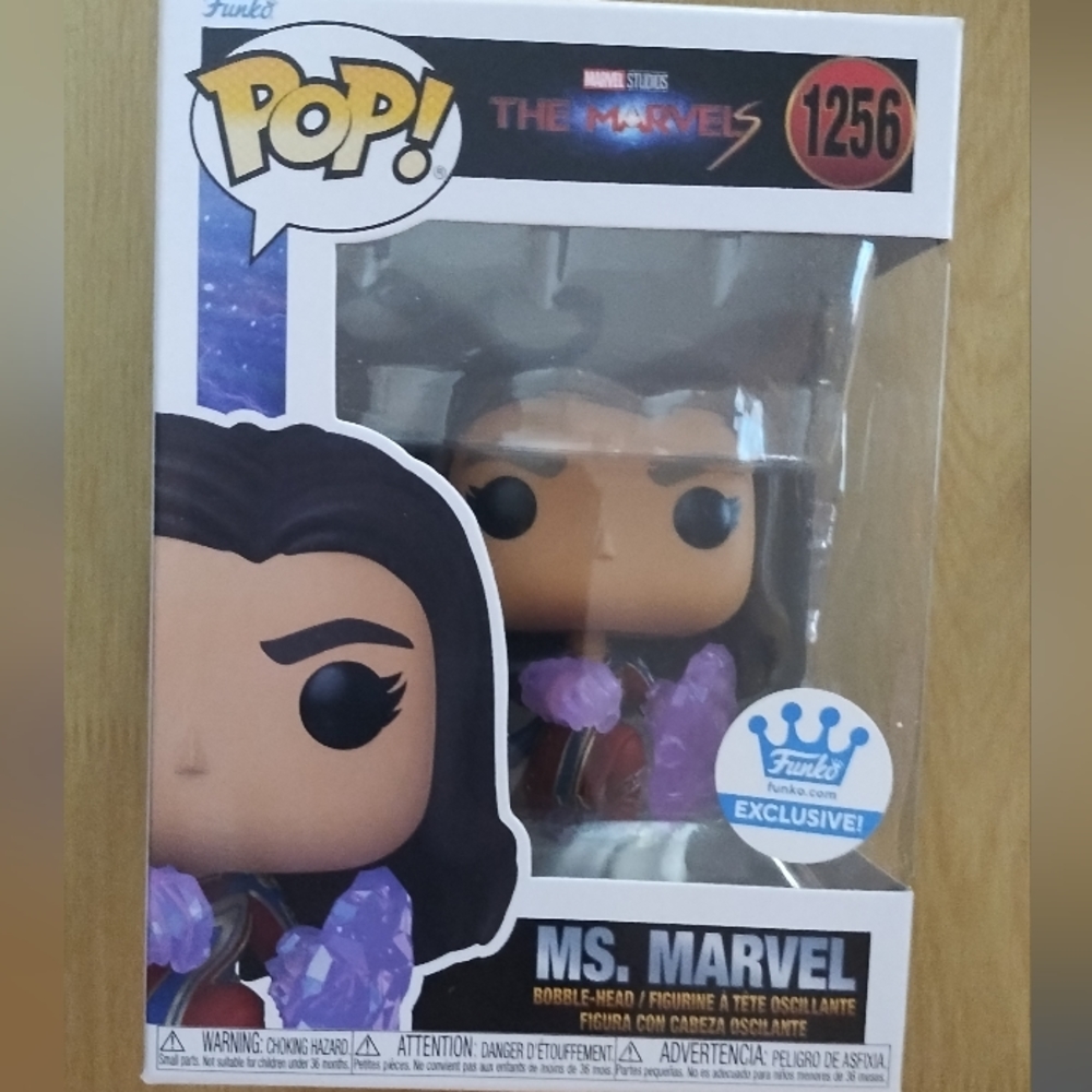 #1256 Funko Pop! Marvel: The Marvels - Ms. Marvel *Embiggen Punch Shop Exclusive